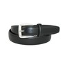 CTM® Men's Basic Leather Dress Belt, 44, Black
