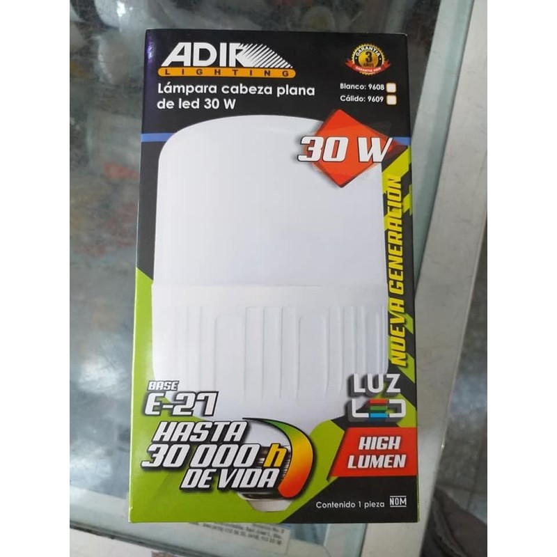 Foco Led Alta Potencia Omnidireccional 30W=200W 6500K Adir