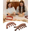 Wooden Scalp Massager Comb - 2 Pack Wooden Comb for