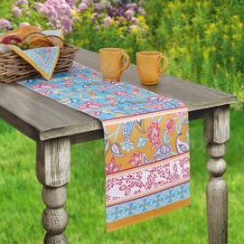 Home Bargains Plus Belle Fleur Provence Bundle Including Table Runner, Placemats, and Napkins