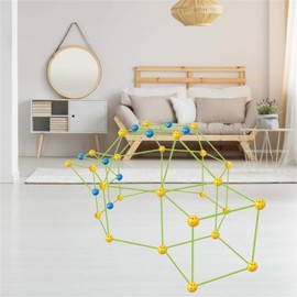 TLHWIN Kids Fort Building Kits Educational Toys Building Castles Tunnels Tent Rocket Tower Toy Sets Indoor & Outdoor Learning Toys DIY Making Kits Construction Toys Birthday Gift for Kids (88PCS)