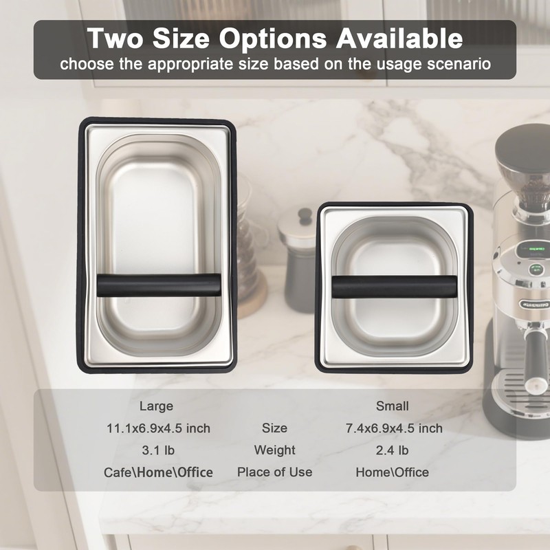 YURICK Espresso Knock Box, Coffee Knock Box for Espresso Grounds