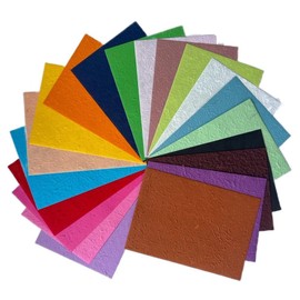 20 Colors Handmade A4 Thick Natural Fiber MulberryTree Mulberry Paper Sheets, Painting, Writing Handmade Paper, Decorative Paper, Card Making Paper DIY Craft, 20pcs (20 Colors)