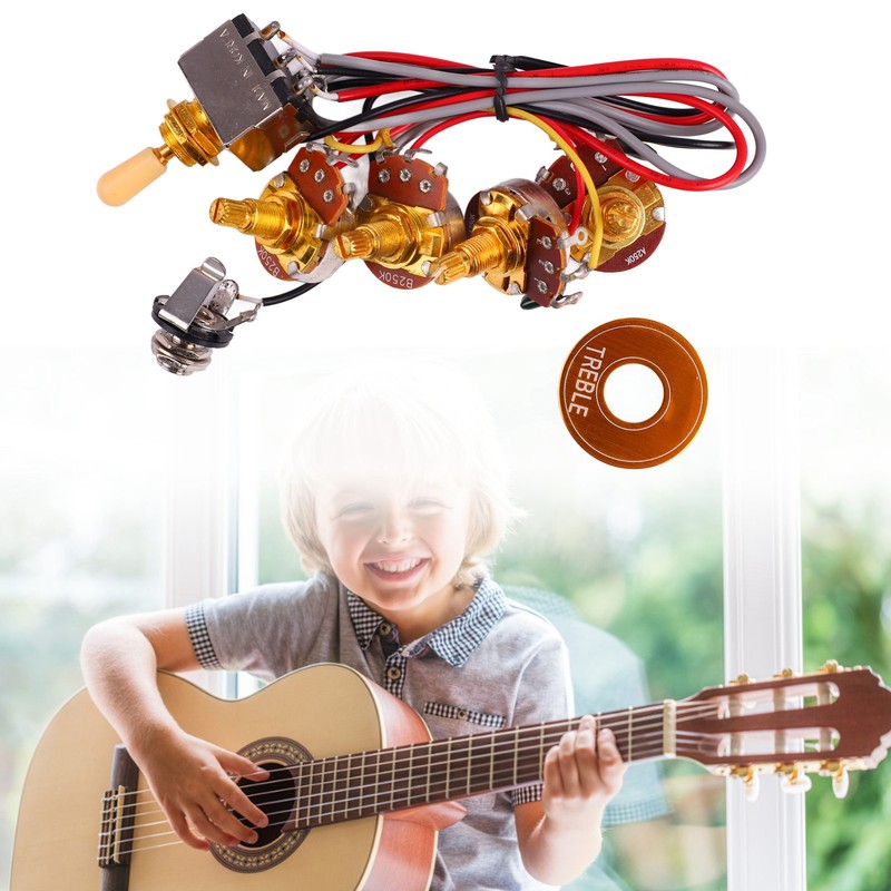 Guitar Potentiometer 18mm A500K B500K Volume Control Instrument Accessory for