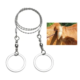 caralin Livestocks Horn Maintenance Wire Saw Simple Practical Tool for Easily Cattle and Sheep Horn Care Farm Environment Stainless Steel