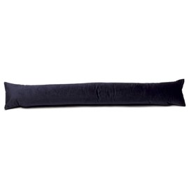 Classic Home Store Velvet Draught Excluder French Patio Door Extra Long Soft Draft Stopper 4ft (Navy)