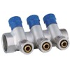 AQUA HEATING Cold Water Distributor Water Distributor Cold Water Drinking Water Heating Industrial Water Connection Distributor 1 Inch x 16 mm PEX 3 Circles
