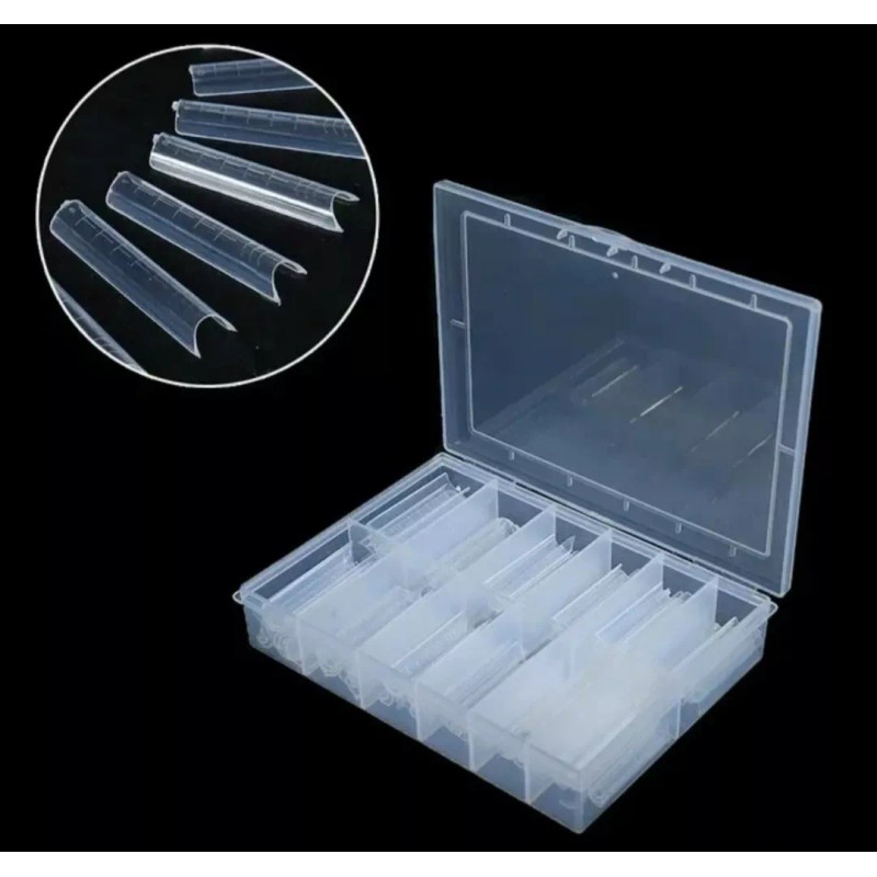 Zeiry nails Tips Dual System Curva C Xxl Polygel Acrígel