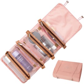 Makeup Pouch, Travel Pouch, Makeup Pouch, Storage Pouch, 4 in 1 Cosmetic Storage, Multi-functional Travel Pouch, Portable, Foldable, Removable, Waterproof, Unisex, Large Capacity, 4 Compartments