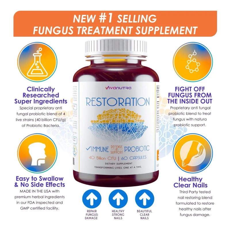 Vivanutra Tratamiento Hongos Uñas 60 Cápsulas