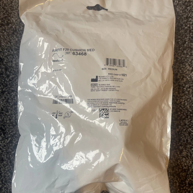 ResMed AIRFIT F20 Face Cushion (Med. 63468)