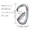 Carabiner 12KN Auto-lock BRAVESHINE Load Capacity 1,200 kg Locking Carabiner