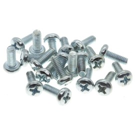M4 (4mm x 14mm) Phillips Pan Head Machine Screws - Steel (Pack of 20) DIN 7985 G09-G10BC
