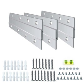 Versatile 6'' French Cleat Hanger Kit - Heavy-Duty French Cleats for Secure Wall Mounting - French Cleat Picture Hanger Bracket - Hang with Confidence Using French Cleat(Supports upto 60 lbs 3 Pairs)"