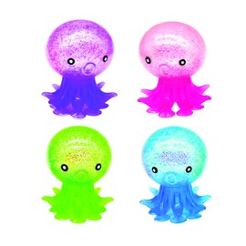 GEDDES Raymond Octopus Sucker Toys - Pack of 12 - Suction Cup Fidget Toys for Kids