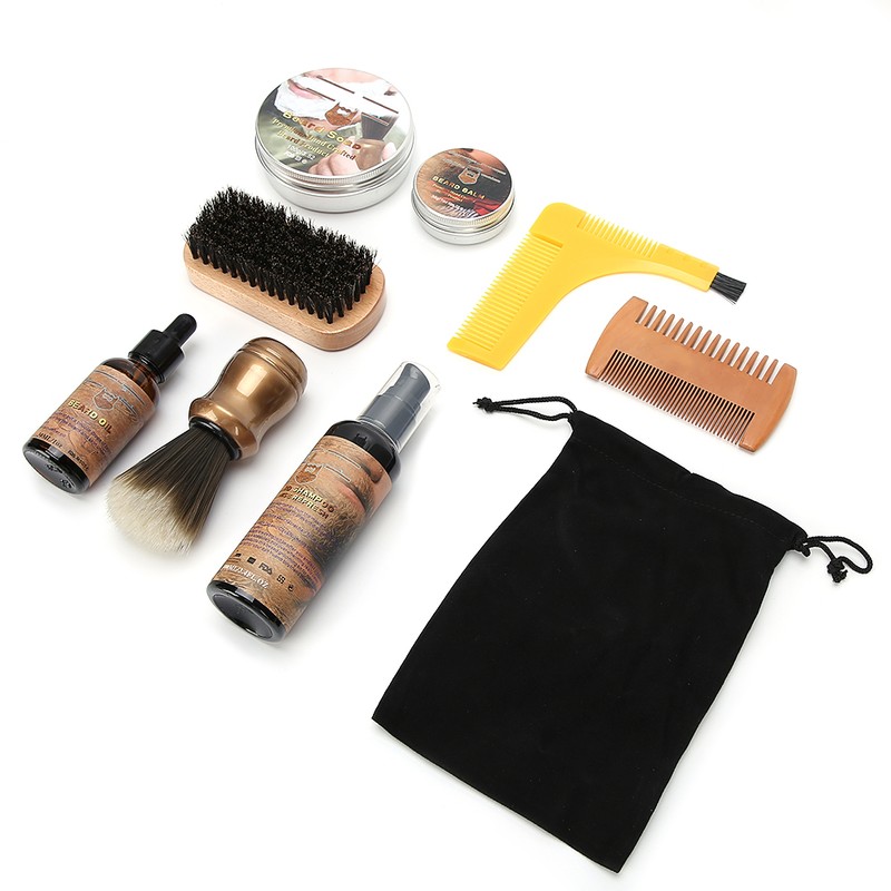 SEFUDUN Beard Grooming Kit for Men Beard Oil Beard Brush