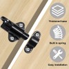 Self-Closing Latches, 2/4Pcs Spring Bolt Latches Aluminum Alloy Sliding Latches
