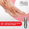 nippes Solingen Premium Nail Clippers with Nail Catcher, Green, Toenail