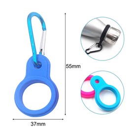 Visxcnu 5 Piece Carabiner Bottle Holder Set with in Black - Water Bottle Buckle, Key Ring Bottle Holder Clip Hook for Camping, Hiking and Outdoor Activities