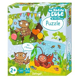 The Little Owl. Jigsaw Puzzle: 2 Jigsaw Puzzles (9 and 16 Pieces)