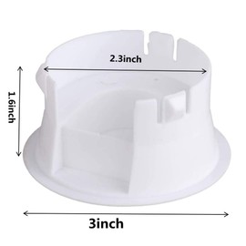 Glass Water Pitcher Lids Food Grade Plastic Anti-Dust Splash Resistant Stoppers Covers for Water Jug Glass Bistro Pitcher 2 pieces(White)