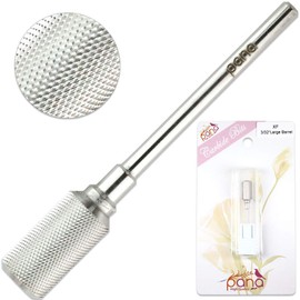 Beauticom Professional Pana Brand Large Dome Top Barrel Nail Carbide Bit 3/32" Shank Size for Manicure, Dremel, Buffing Nails (XF - EXTRA FINE, SILVER)