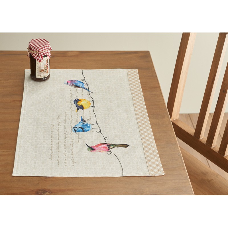 Maison d' Hermine Placemat Set of 4 100% Cotton Cloth
