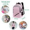 FENGDONG - Mochila para portátil con carga USB y auriculares