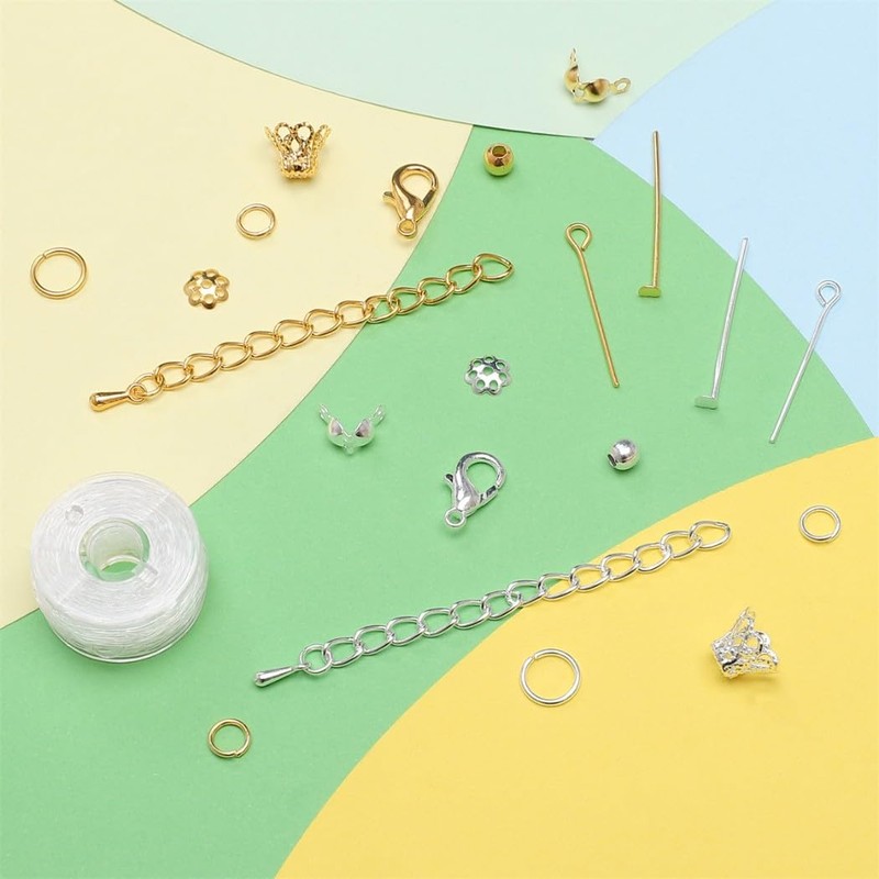 HappyHome Accessory Hardware 822-Piece Set, Lobster Clasp, Round Clasp, 9