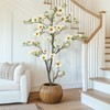 6FT Faux Magnolia Plants Artificial Flower Trees Fake Plants For