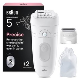 Braun SE5041 Silk Epil 5 Women's Hair Removal Epilator, White