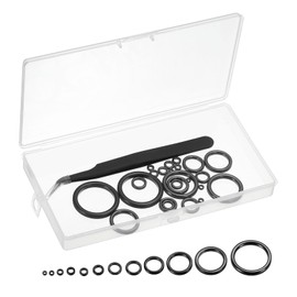 PATIKIL Fishing Rod Repair Kit 0.13-1.18in, 24Pcs 12 Size Ceramic Guides Ring Replacements Fishing Pole Eyelet Repair for Saltwater Freshwater, Black