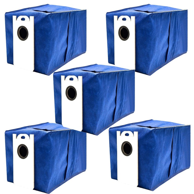 5 pack Replacement Dust Bags Compatible With bObsweep UltraVision Self-emptying