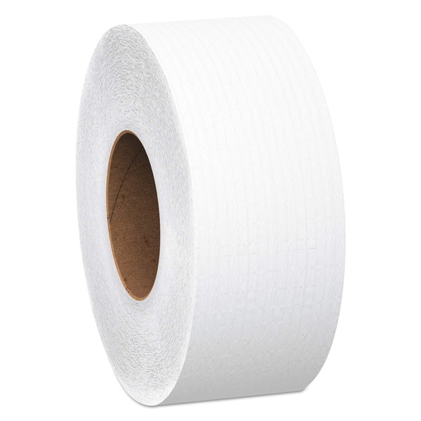Scott Essential Jumbo Roll (JR) Commercial Toilet Paper (07223), 1-PLY, White, 12 Rolls / Case, 2,000' / Roll