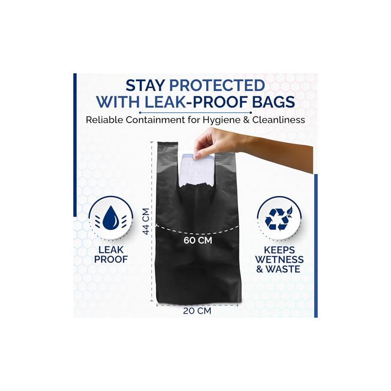 300 Adult Nappy Bags | Extra Strong & Leak-Proof |