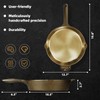 iLiving Seasoned Modern Heirloom Mirror Polished Cast Iron Skillet Pan
