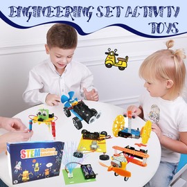 BIZOI STEM Solar Robot Toy, 7 in 1 Educational Experiment DIY Robotics Kit, Engineering Kits Activity Toys Gifts Age 6+ for Kids, DIY Robot Construction Set for Birthday