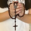 YUGUOLAN Rosary Necklace, Jesus Cross Necklace, Rosary Catholic, Jesus Necklace,