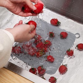 6 Piezas Tapón de Silicona para Desagüe de Suelo15*15CM - Tapa Coladeras para Regadera,Cubierta Desodorizante de Alcantarillado, Alfombra Antiolor de Alcantarillado para Cocina,Baño,Lavadero（Gris）