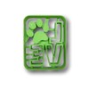 LOVE with dog paw Cookie Cutter