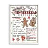 Stupell Industries Homemade Gingerbread Cookies Holiday Cooking Instructions, Designed by