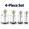 4-Piece Manual Vacuum Suction Cup Set for Body Massage –