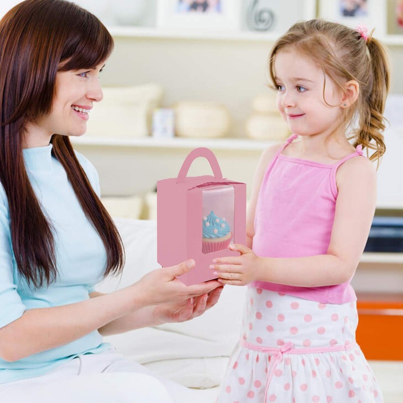 Cupcake Boxes,30 Pack Cupcake Boxes Individual Single Cupcake Boxes Individual