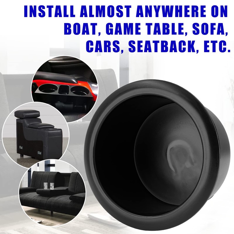 Waziaqoc 2PCS Recliner-Handles Cup Holder, Diameter 86mm Plastic Cup Holder