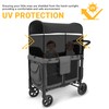 LUAATT 4-Sided Breathable Sunshade Fence Canopy Compatible for Wonderfold W4/W2