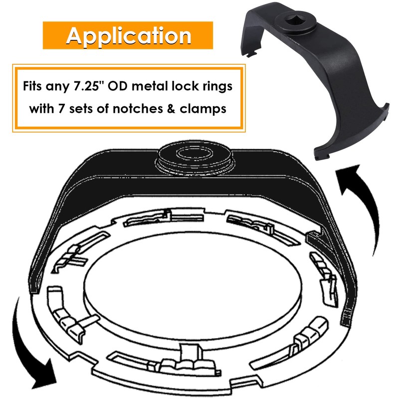 Yoursme 6599 Fuel Tank Lock Ring Tool Fuel Pump Senders