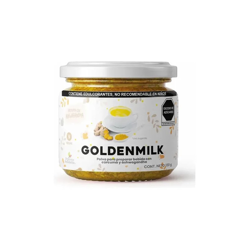 Cúrcuma Orgánica y Saludable Golden Milk 120g