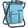 Kikerike Backpack Stool Cooler Chair Heavy Duty 300 LBS Max