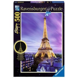 Ravensburger 14898 Puzzle, 500 Pieces, Sparkling Eiffel Tower