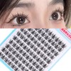 Derpilo Partial False Eyelashes, 100 Bundles, Matsueku, 3D False Eyelashes,